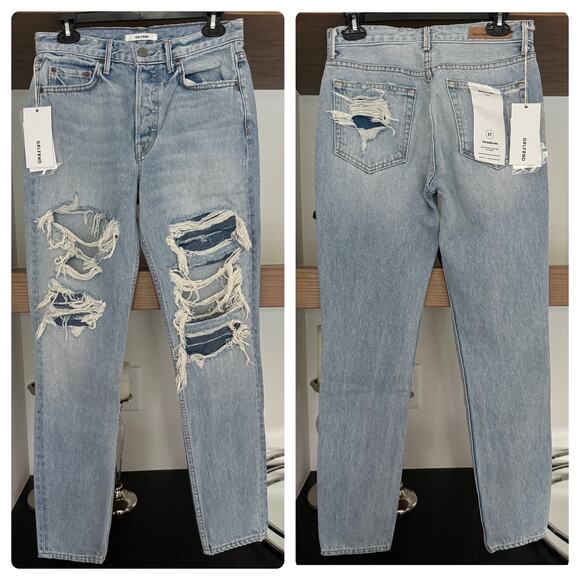 GRLFRND The Karolina Distressed Jeans - Picture 1 of 7